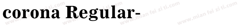 corona Regular字体转换